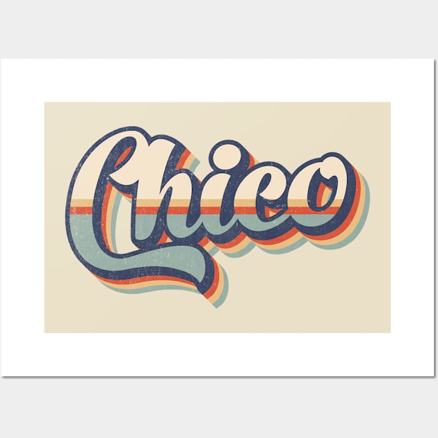 Chico // Retro Vintage Style Wall Art by Stacy Peters Art